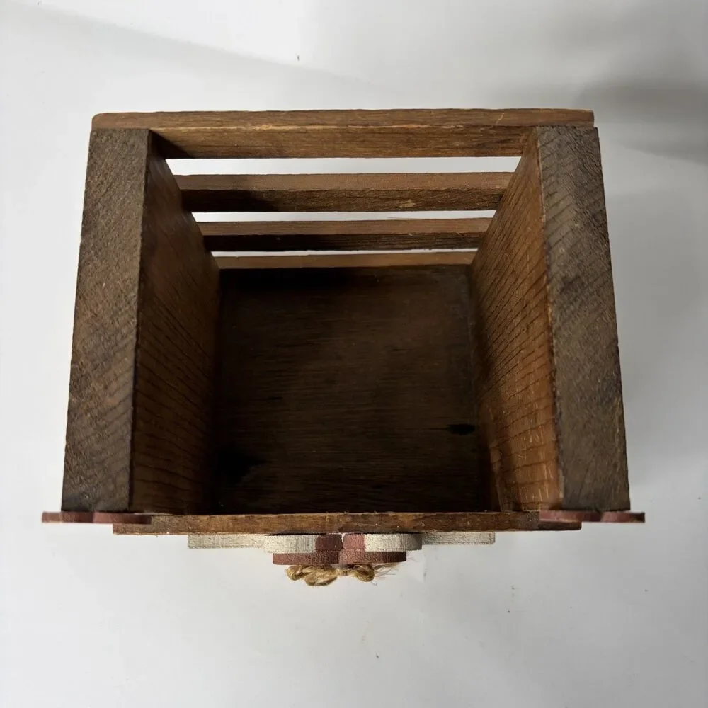 Vintage Geese Goose Heart Tissue Holder Box Crate Cottageccore Grannycore